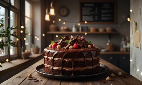 Chocolate cream cake