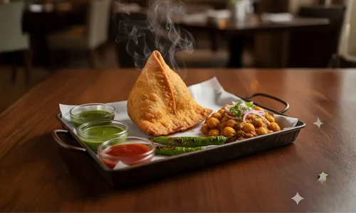 Chhole samosa