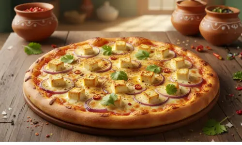 paneer onion pizza