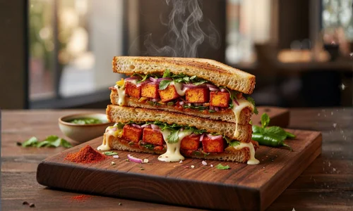 paneer tikka sandwich