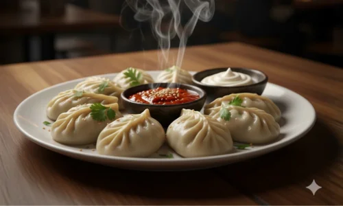 Veg steamed momos